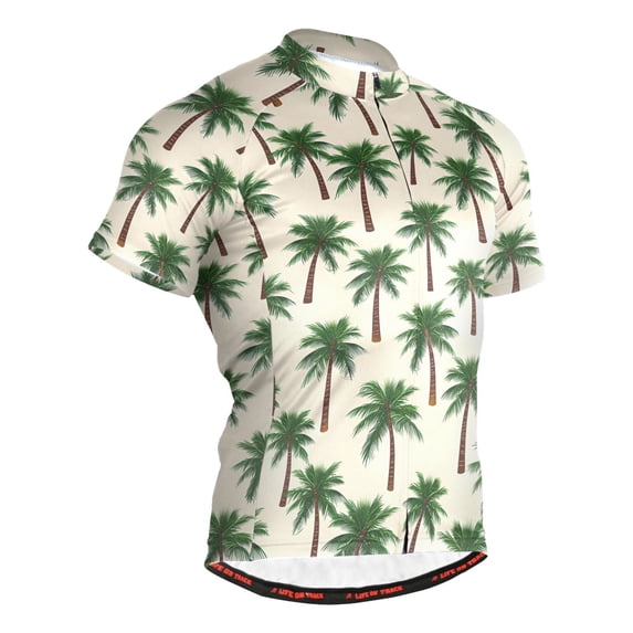 joogoo Summer Palm Tree-a1 Pattern Men's Cycling Jerseys Mountain Bike Short Sleeve Tops 2XL