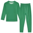 thumbnail image 1 of joogoo Teal Green Pajamas Set Long Sleeve Soft Cotton Sleepwear 2 Piece 24M, 1 of 7