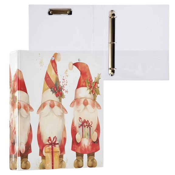 joogoo Three Dwarfs Hardcover 3 Ring Binder 1.5" Round Rings Interior Pockets Binders Organizer 1 Pack
