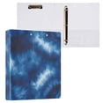 thumbnail image 1 of joogoo Tie Dye Blue Print Hardcover 3 Ring Binder 1.5" Round Rings Interior Pockets Binders Organizer 1 Pack, 1 of 9
