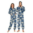 thumbnail image 1 of joogoo Tiger on Blue Unisex Adults Onesies Pajamas Jumpsuits L, 1 of 7