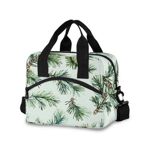 joogoo Tree Branches Insulated Lunch Bags Reusable Cooler Box with Shoulder Strap