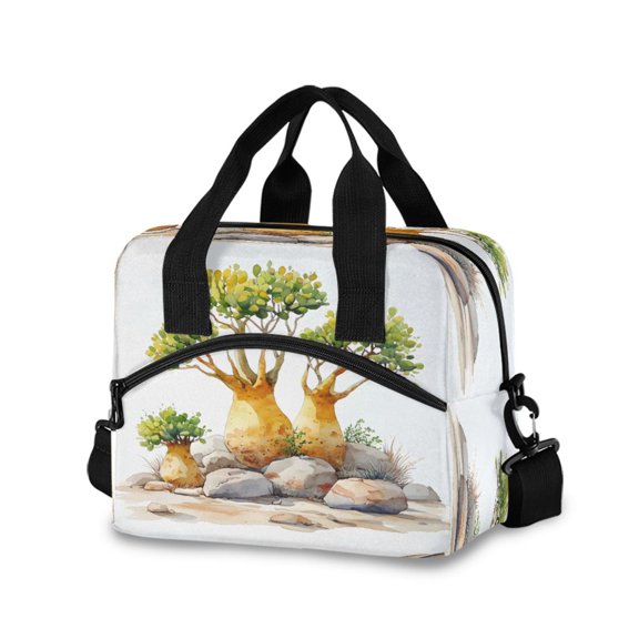 joogoo Tree Insulated Lunch Bags Reusable Cooler Box with Shoulder Strap