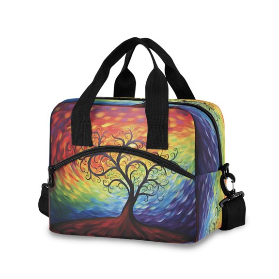joogoo Tree Insulated Lunch Bags Reusable Cooler Box with Shoulder Strap