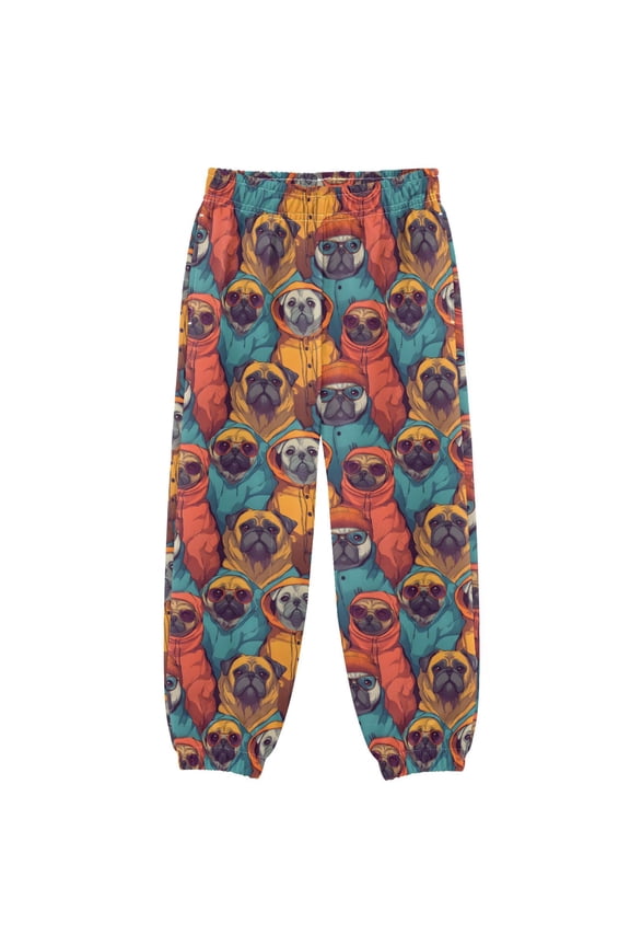 Trendy Pug and Bulldog Boys' Sweatpants Jogger Pants 4T