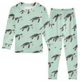 thumbnail image 1 of joogoo Turtles 2 Piece Long Sleeve Tee and Pants Cotton Pajama Set 4T, 1 of 7