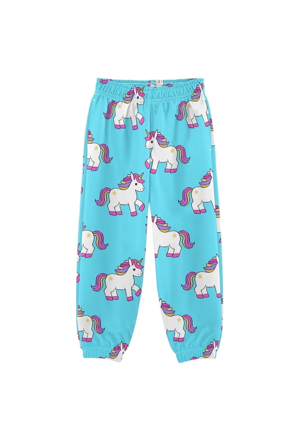Unicorn Cute Boys' Sweatpants Jogger Pants 7-8Y