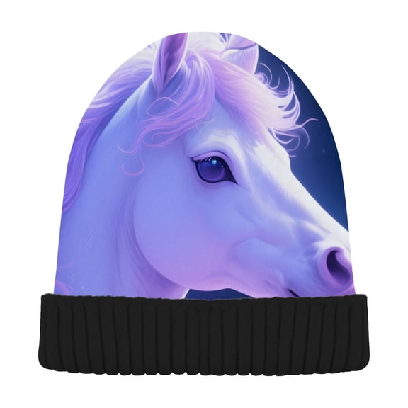 joogoo Unicorn-u6 Beanie Hats Cuffed Winter Warm Knit Thick Beanies