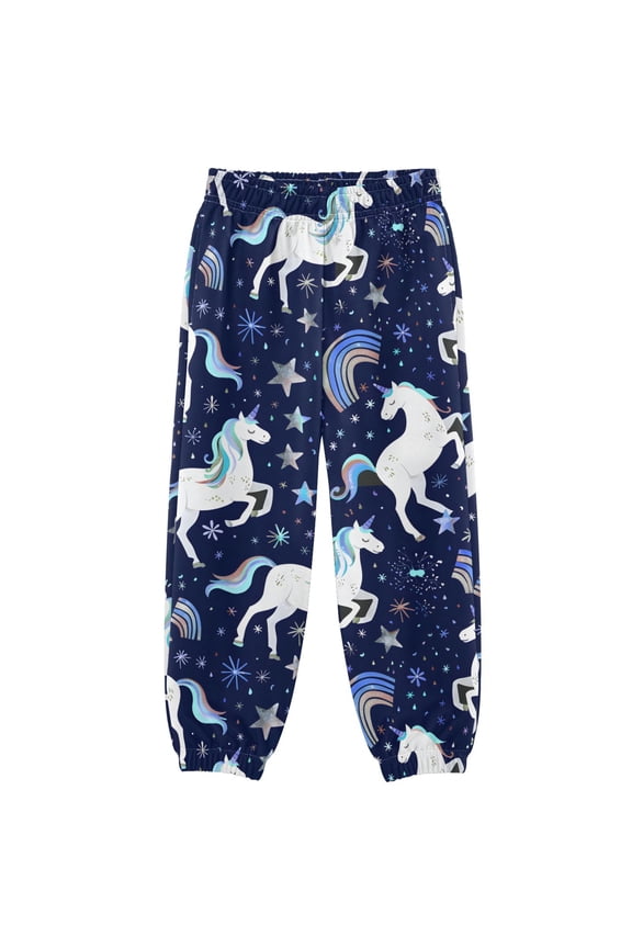 Unicorns Rainbows Boys' Sweatpants Jogger Pants 9-10Y