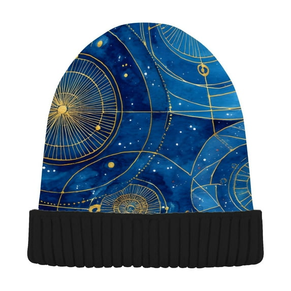 joogoo Universe Cool Beanie Hats Cuffed Winter Warm Knit Thick Beanies