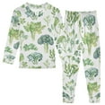 thumbnail image 1 of joogoo Various Vegetables 2 Piece Long Sleeve Tee and Pants Cotton Pajama Set 6Y, 1 of 7