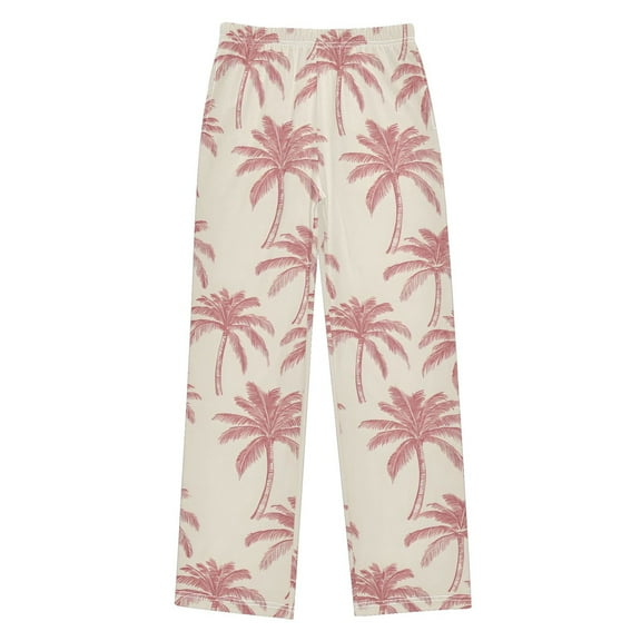 joogoo Vintage Coconut Palm Tree Pajama Pants Pj Bottoms Sleepwear Lounge XL