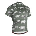 thumbnail image 1 of joogoo Vintage Cows Pattern Men's Cycling Jerseys Mountain Bike Short Sleeve Tops 2XL, 1 of 7