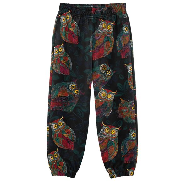 joogoo Vintage Owls Boys' Sweatpants Jogger Pants 4T