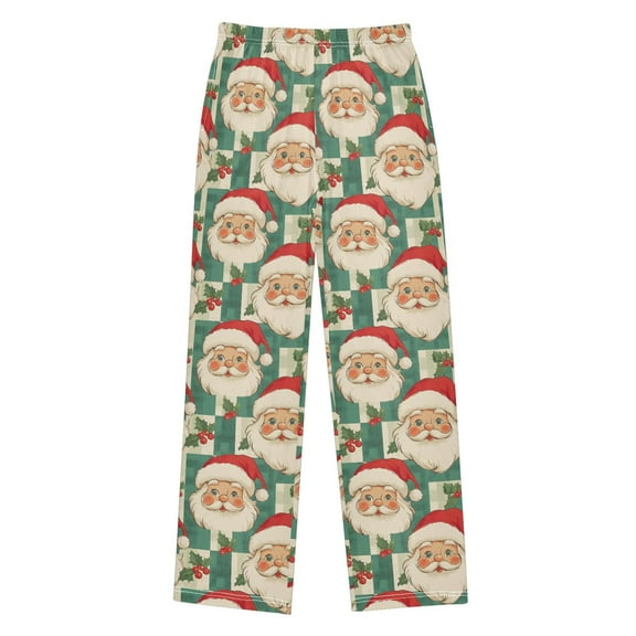 joogoo Vintage Santa Claus Pajama Pants Pj Bottoms Sleepwear Lounge XL