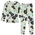 thumbnail image 1 of joogoo Violins Tulip Flowers 2 Piece Long Sleeve Tee and Pants Cotton Pajama Set 5Y, 1 of 7