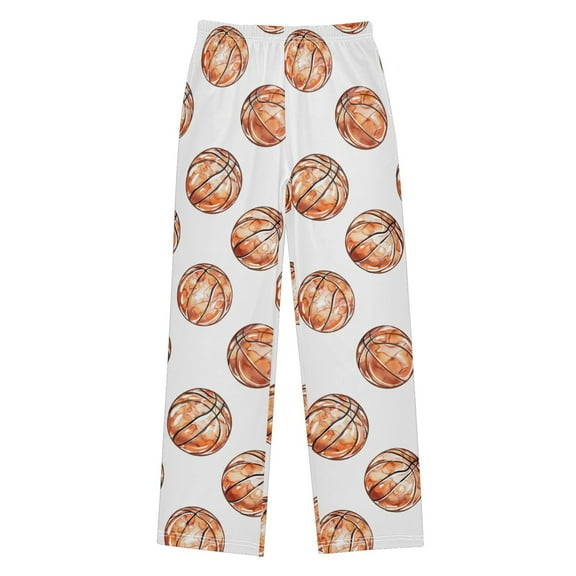 joogoo Watercolor Basketballs Pajama Pants Pj Bottoms Sleepwear Lounge L
