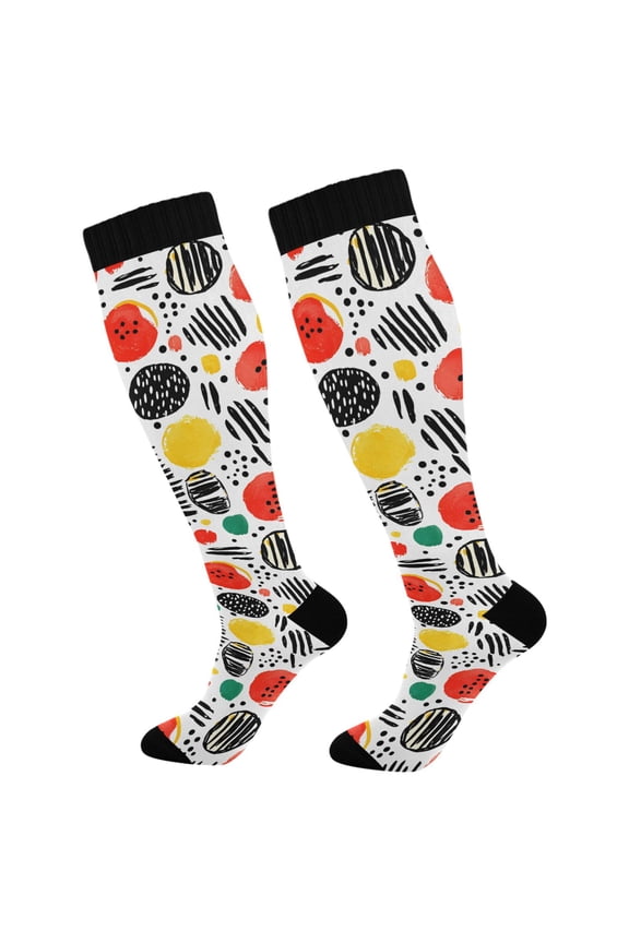 Watermelon Art Paint Socks Women Men Knee High Sock