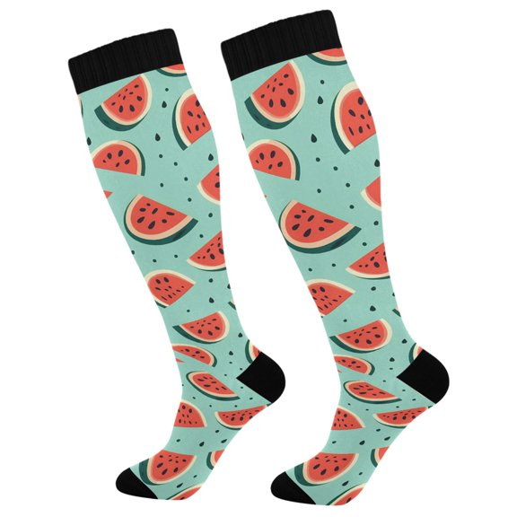 joogoo Watermelons Socks Women Men Knee High Sock