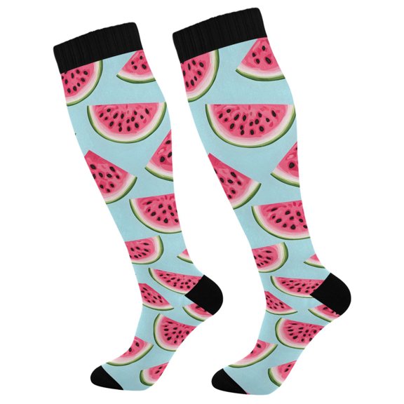 joogoo Watermelons Socks Women Men Knee High Sock