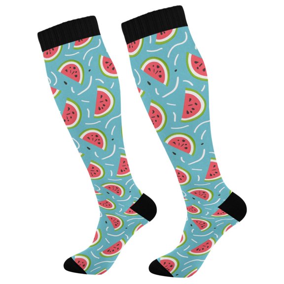 joogoo Watermelons Socks Women Men Knee High Sock