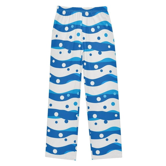 joogoo Wave Lines Dots Pajama Pants Pj Bottoms Sleepwear Lounge S