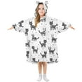 thumbnail image 1 of joogoo Wearable Blanket Hoodie for Cats Art Skulls Flannel Sherpa Pocket 3-14 YR S, 1 of 7