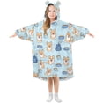 thumbnail image 1 of joogoo Wearable Blanket Hoodie for Cute Puppy Dogs Oversized Sherpa Hooded 3-14 YR M, 1 of 7