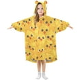 thumbnail image 1 of joogoo Wearable Blanket Hoodie for Kids Cute Chickens Yellow Flannel Oversized Sweatshirt 3-14 Years L, 1 of 7