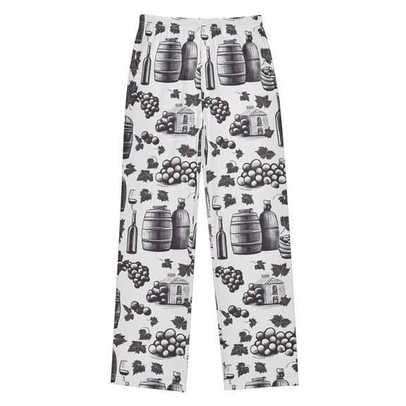 joogoo Wines Leaves Pajama Pants Pj Bottoms Sleepwear Lounge S