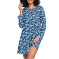 thumbnail image 1 of joogoo Winter Reindeer Landscape Women's Long Sleeve Nightgown Sleepwear XL, 1 of 8