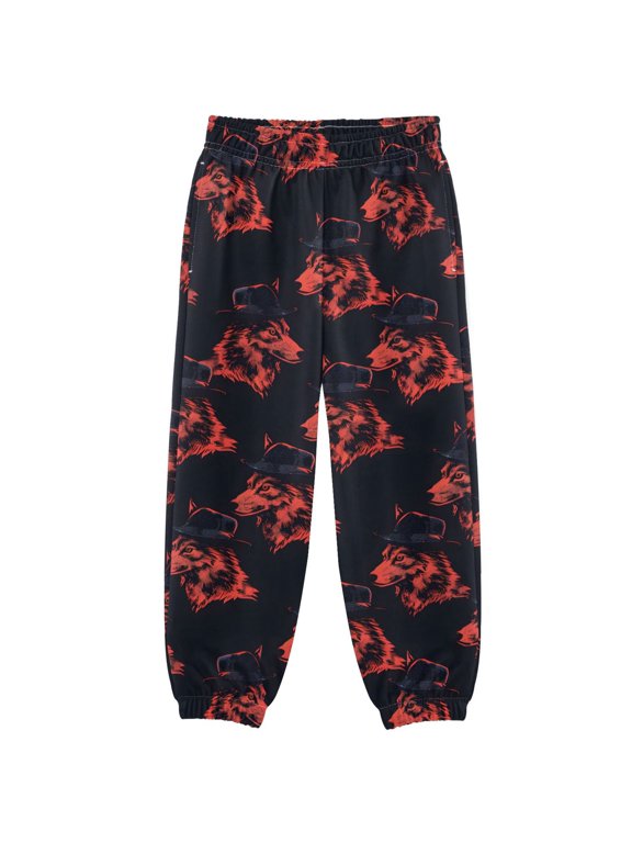 Wolf Heads Boys' Sweatpants Jogger Pants 5-6Y
