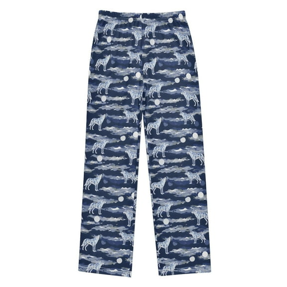 joogoo Wolf and Moon Pajama Pants Pj Bottoms Sleepwear Lounge XL