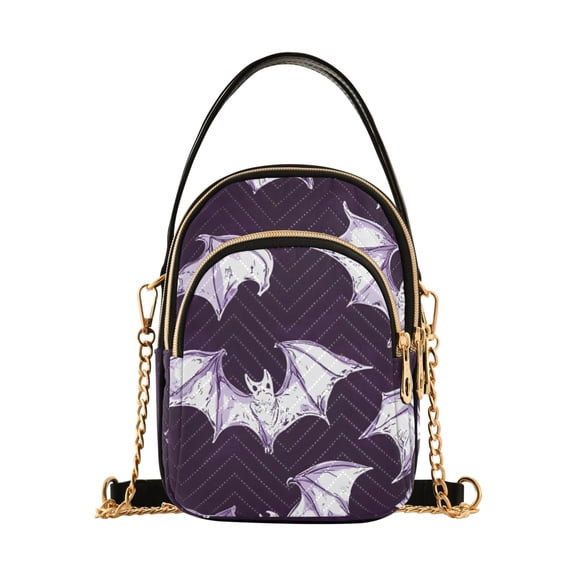 joogoo Women Bats Chain Crossbody Bags Shoulder Handbag Phone Purse