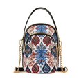 thumbnail image 1 of joogoo Women Bohomia Ethnic Leaves Chain Crossbody Bags Shoulder Handbag Phone Purse, 1 of 5