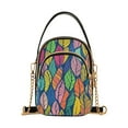 thumbnail image 1 of joogoo Women Colorful Leaves Chain Crossbody Bags Shoulder Handbag Phone Purse, 1 of 5