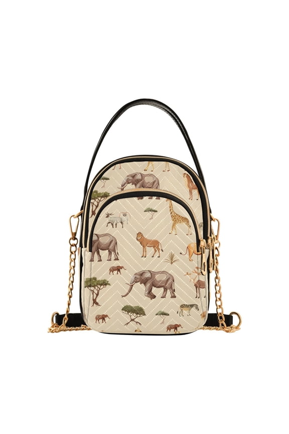Women Cute Elephant Giraffe Chain Crossbody Bags Shoulder Handbag Phone Purse