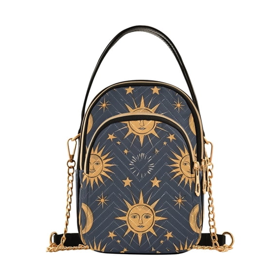 joogoo Women Moon Bohomia Style Chain Crossbody Bags Shoulder Handbag Phone Purse