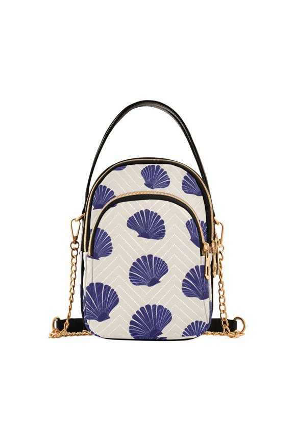 Women Retro Seashells Chain Crossbody Bags Shoulder Handbag Phone Purse