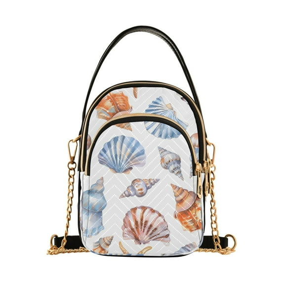 joogoo Women Sea Shell Coach Chain Crossbody Bags Shoulder Handbag Phone Purse