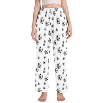 joogoo Women Soccer Football Pajamas Pants Lounge Bottoms Pjs with Pockets M