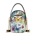 thumbnail image 1 of joogoo Women Watercolor Butterflies Chain Crossbody Bags Shoulder Handbag Phone Purse, 1 of 5