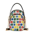 thumbnail image 1 of joogoo Women Watercolor Checkered Chain Crossbody Bags Shoulder Handbag Phone Purse, 1 of 5