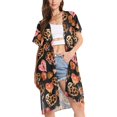 thumbnail image 1 of joogoo Women's Leopard and Heart Beach Cover Up Kimono Swimsuit Summer Cardigan Swimwear S, 1 of 6