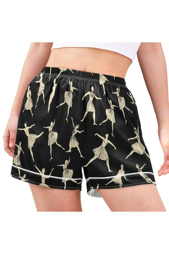 Women's Pajama Lounge Shorts Ballet Dancers Bottoms Sleep Short S
