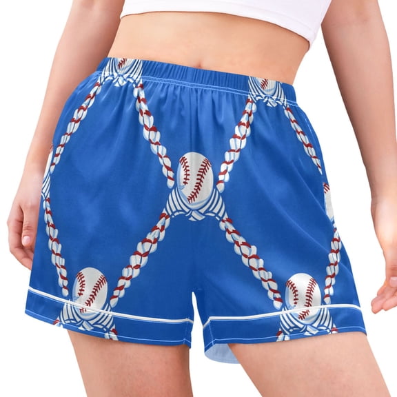joogoo Women's Pajama Lounge Shorts Baseball Bottoms Sleep Short XXL