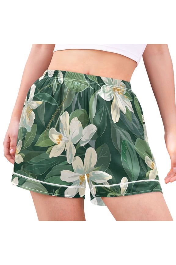Women's Pajama Lounge Shorts Beautiful Lily Bottoms Sleep Short XXL