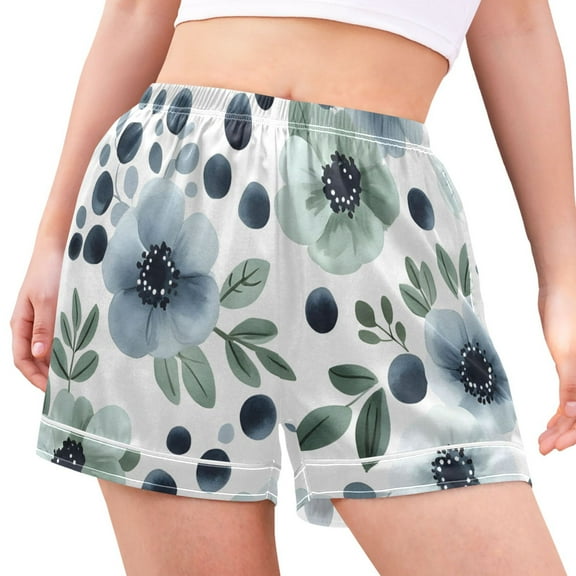 joogoo Women's Pajama Lounge Shorts Flower Bottoms Sleep Short XXL
