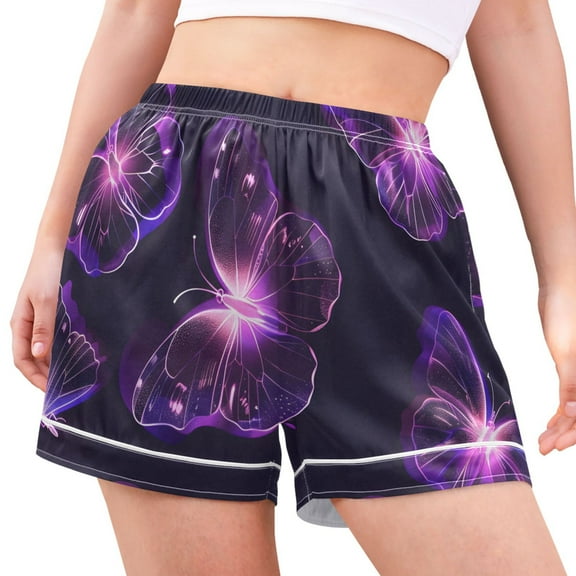 joogoo Women's Pajama Lounge Shorts Magic Cute Butterfly Bottoms Sleep Short XL