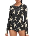 thumbnail image 1 of joogoo Womens UPF 50+ Sun Shirts Ballet Dancers Long Sleeve UV Protection Rash Guard Tops S, 1 of 7